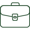 briefcase icon green