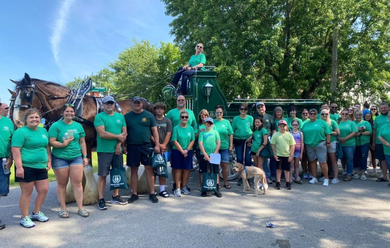 belgrade employees at the 2024 Moses Austin parade