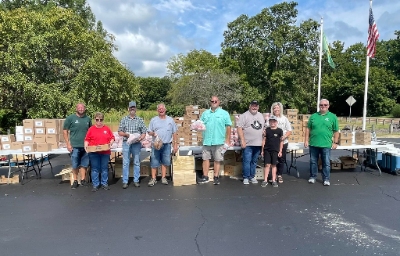 belgrade employees at the 2024 free food giveaway